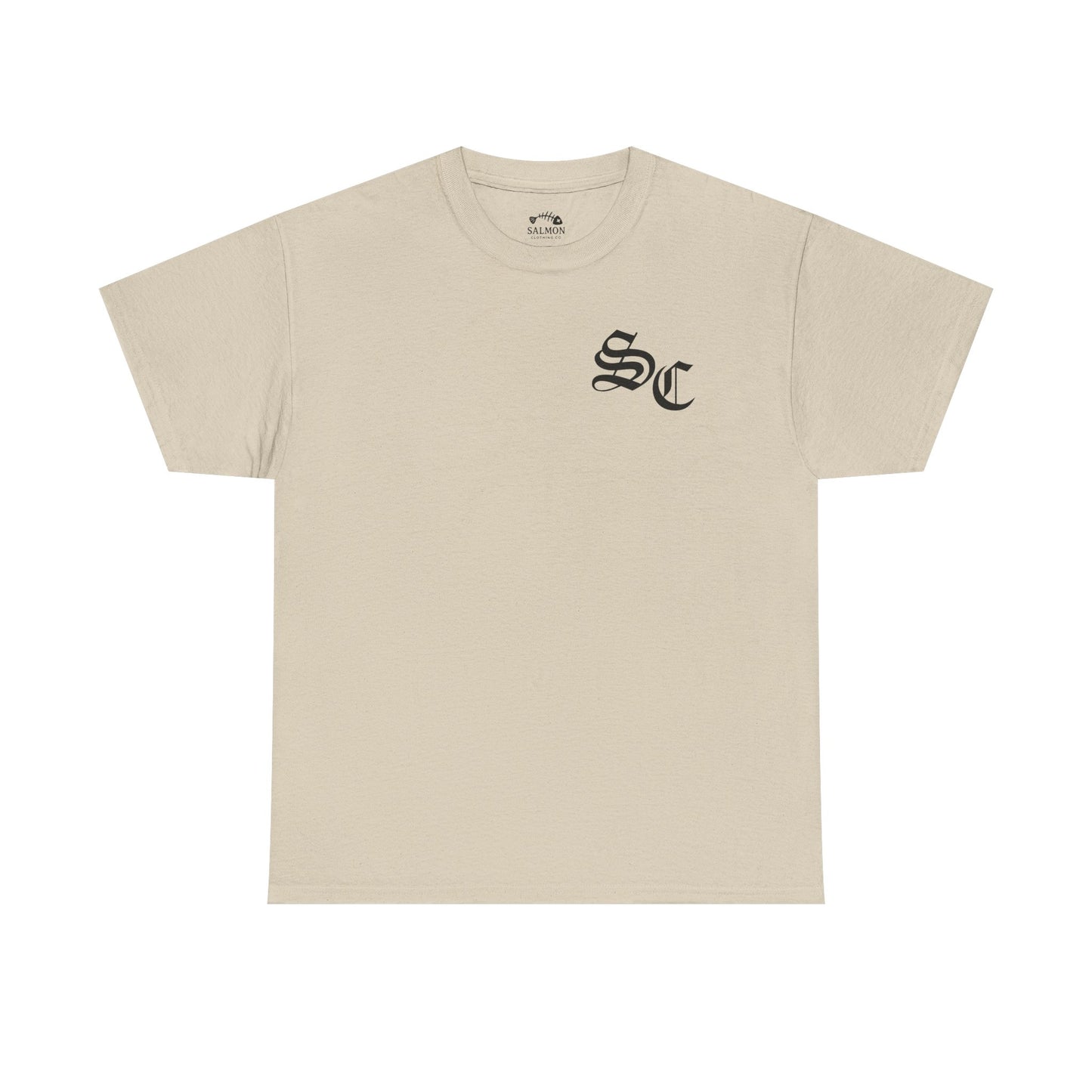 Salmon Initial Tee