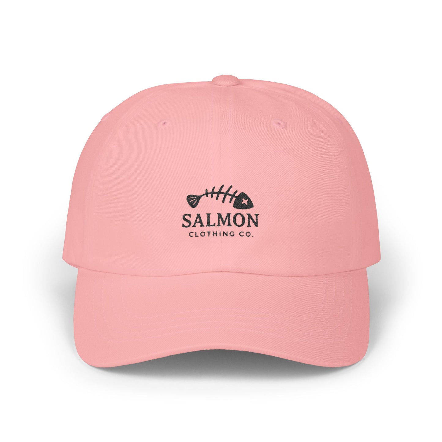 Salmon Embroidered Dad Cap