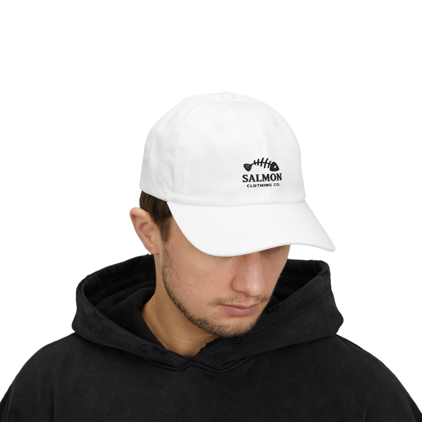 Salmon Embroidered Dad Cap